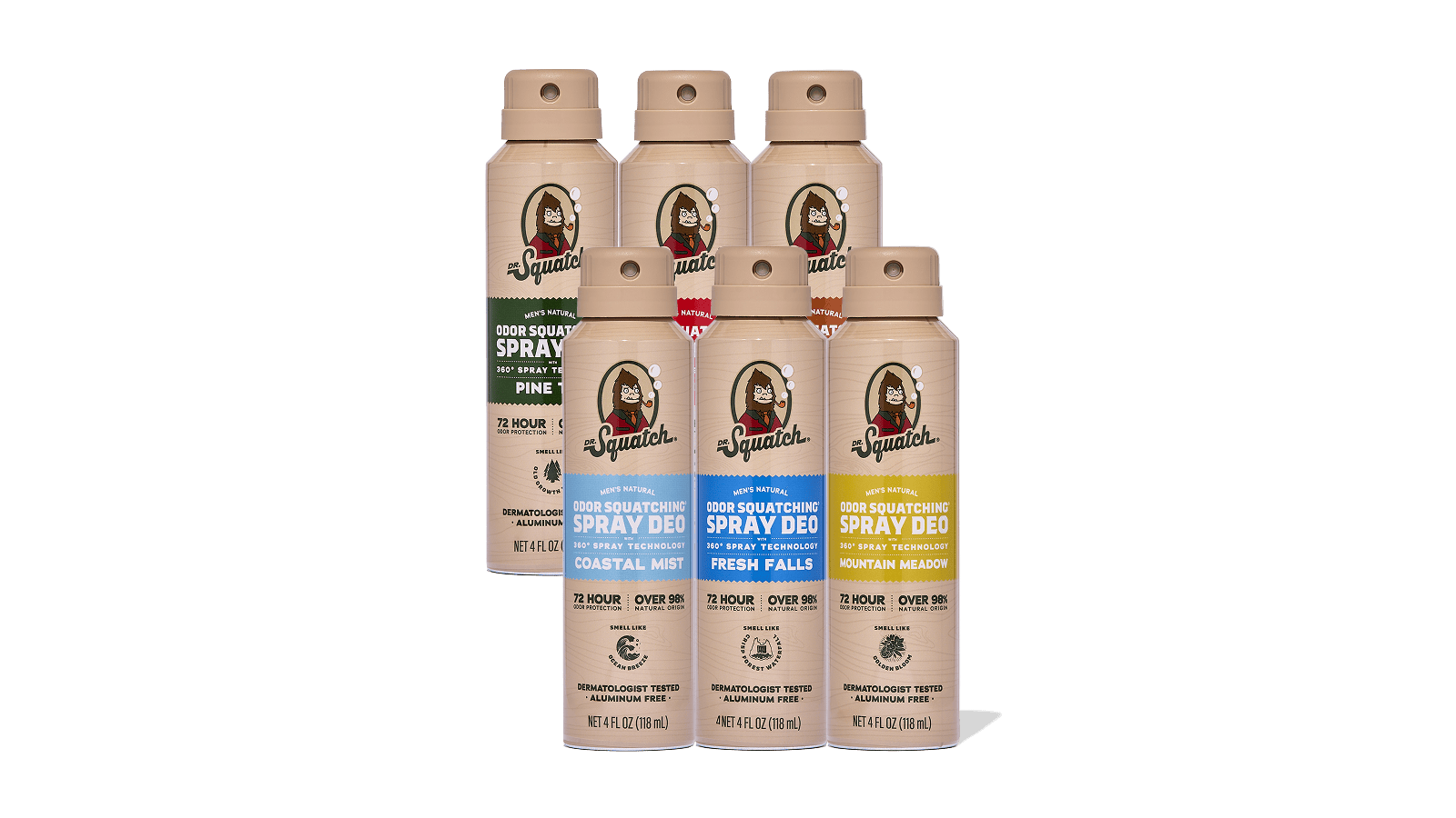 Spray Deodorant 6-Pack - Bright Outdoor Pick