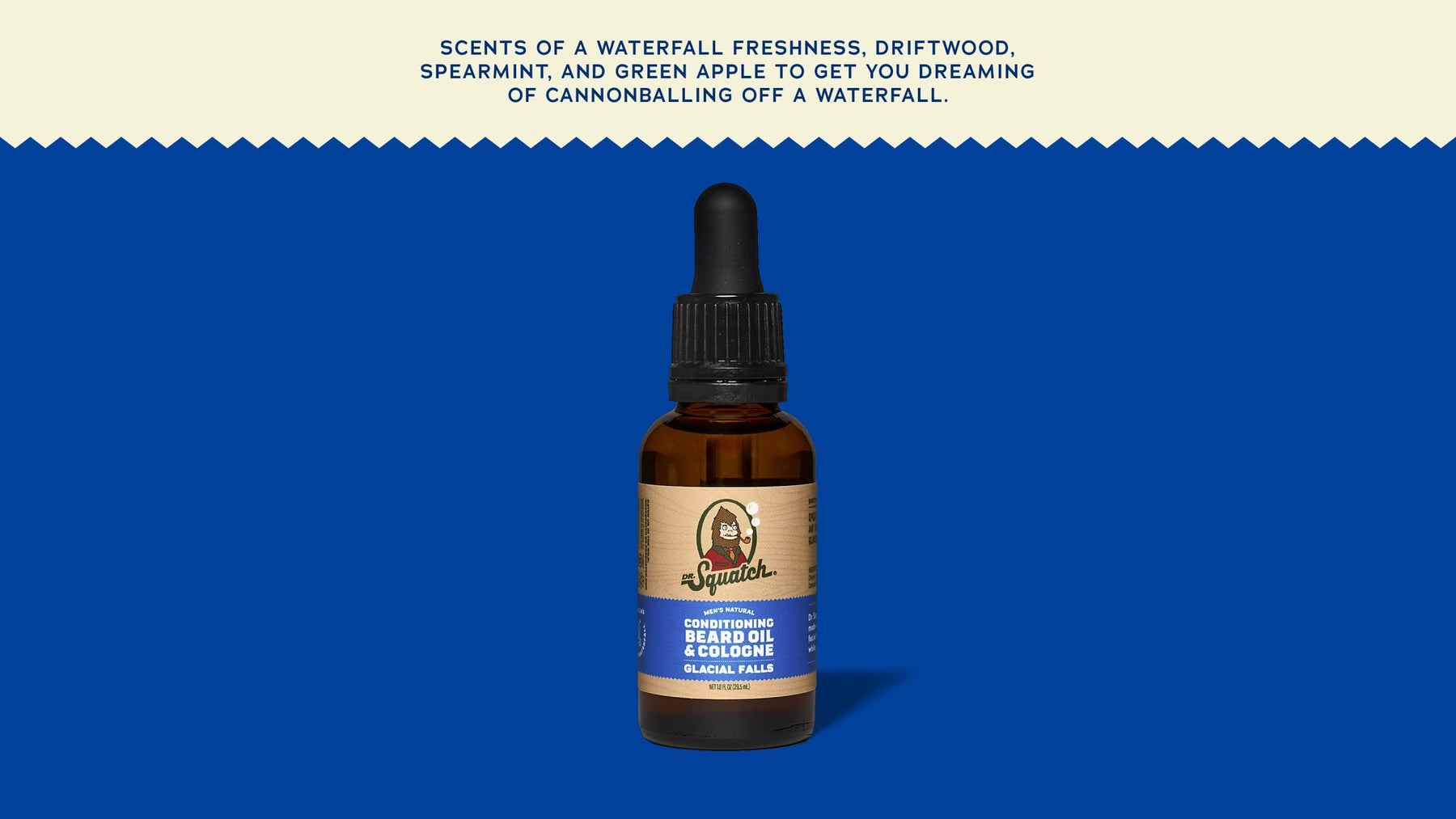 Conditioning Beard Oil & Cologne Glacial Falls - Simple Classic Scent