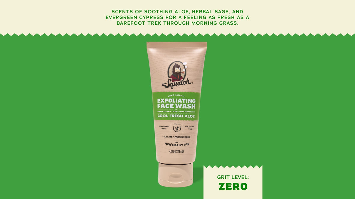 Cool Fresh Aloe Exfoliating Face Wash - Forest Outdoor Blend
