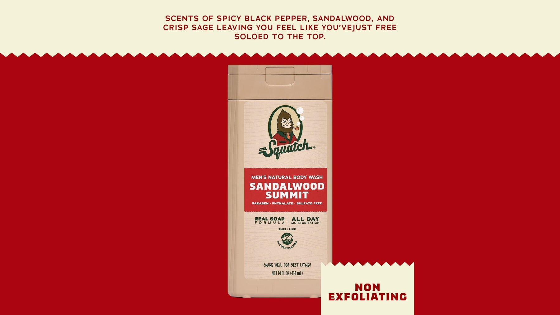 14 oz Sandalwood Summit Body Wash - Active Morning Wash