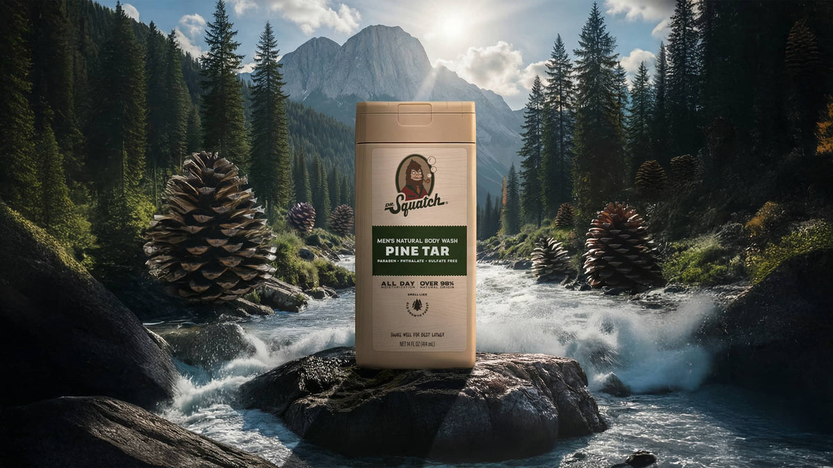 14 oz Pine Tar Exfoliating Body Wash - Outdoor Routine