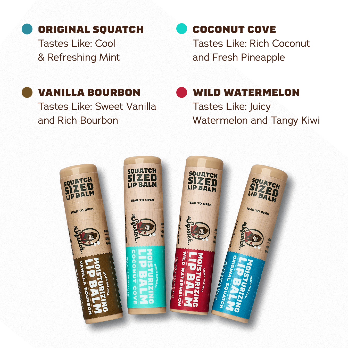 Lip Balm 4-Pack - Lite Pocket