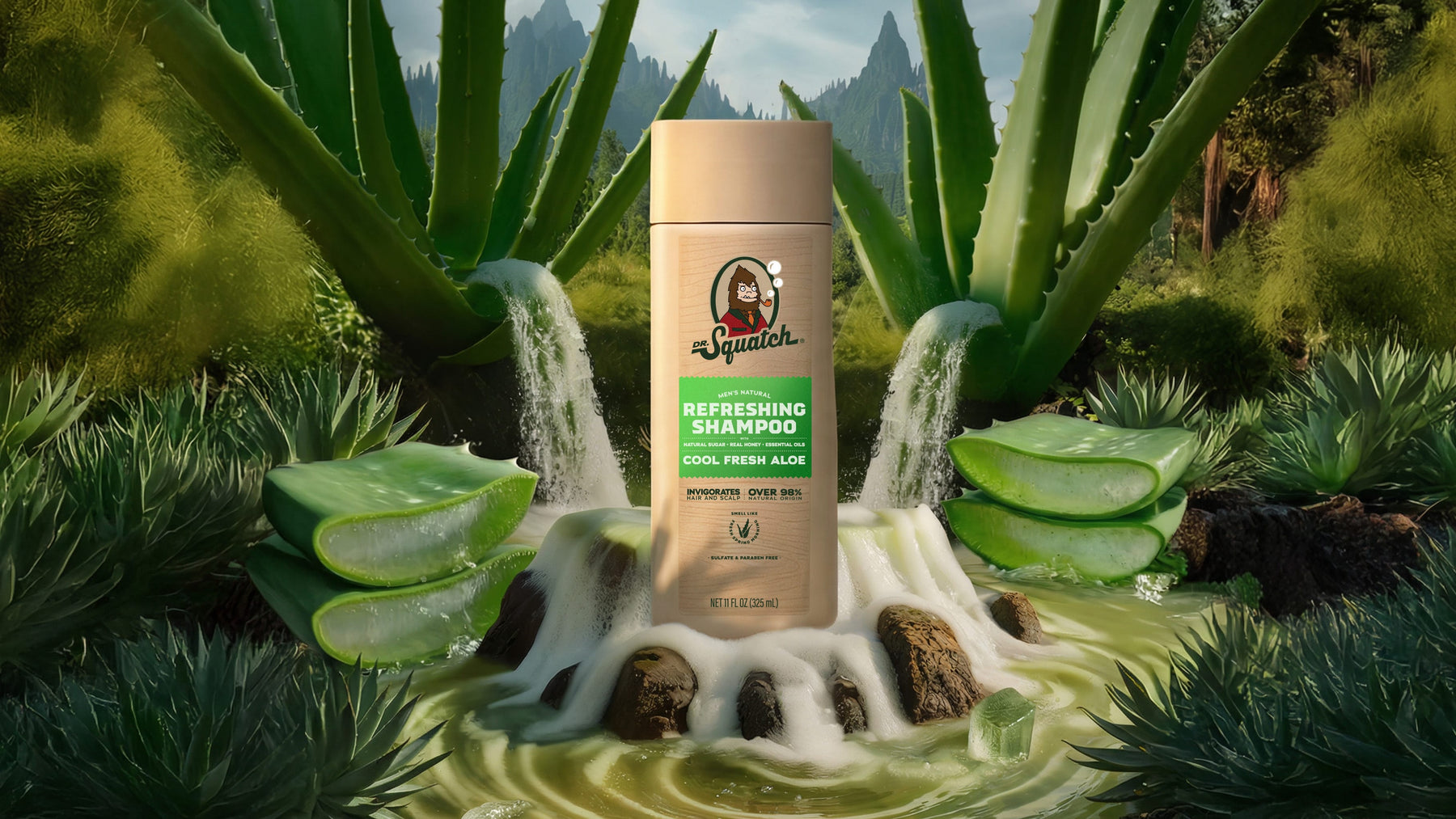 Cool Fresh Aloe Shampoo - Premium Smooth Care